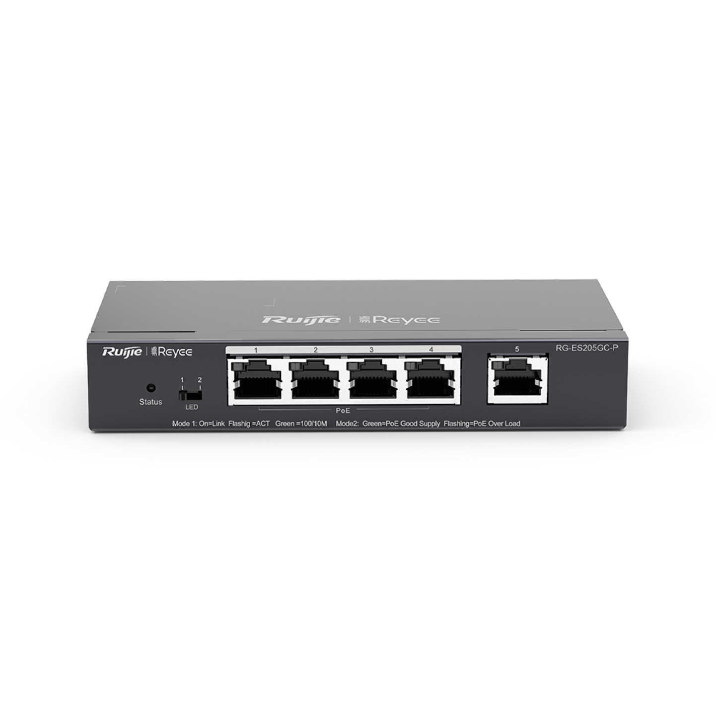 10-Portlu 10/100/1000 Mbps Yönetilmeyen PoE Anahtarı
