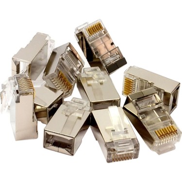 Cat6 Rj45 8p8c Plug Jack  Metal ( 100 Adet )